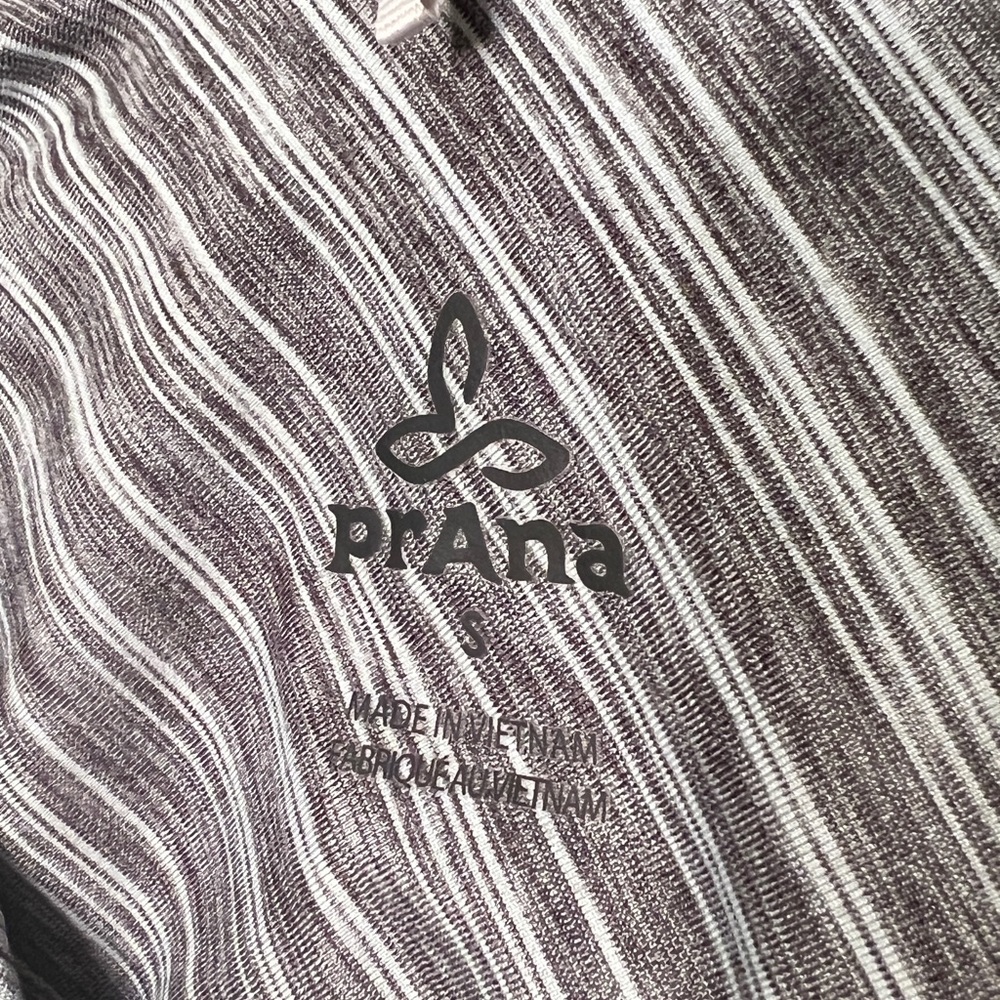 Prana | Lupita Crop Bra Top Yoga Workout Gray Open Back Sports Women Small - Picture 8 of 12